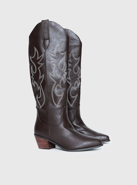 Billini Urson Boots Chocolate / White