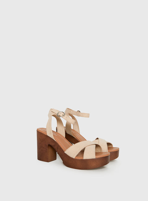 Therapy Camellia Heels Cashew