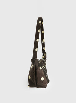 Winta Shoulder Bag Brown Polka