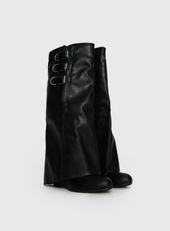 Ritz Knee High Boots Black