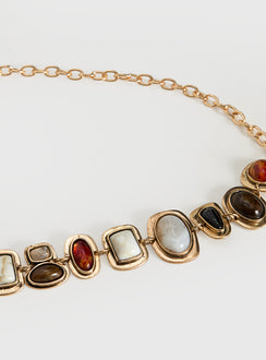 Aradia Gemstone Chain Belt Multi