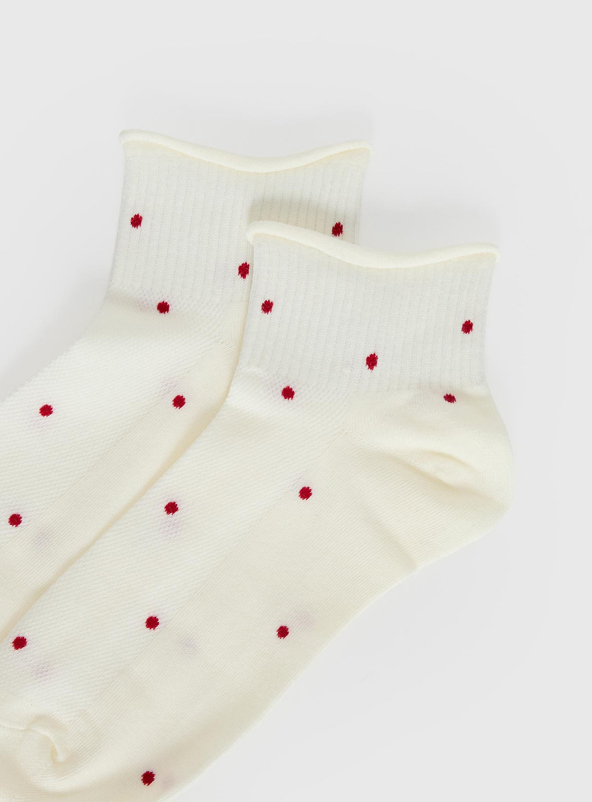Vesira Frill Socks Cream Polka