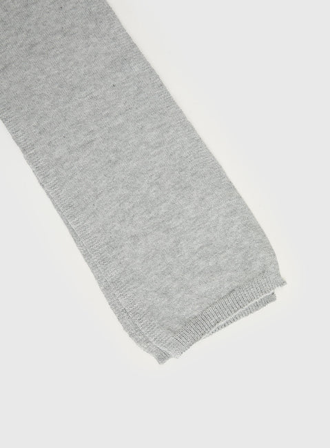 Delyla Knit Scarf Grey