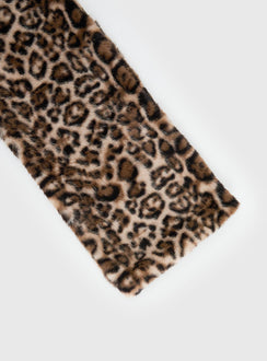 Freeze Fluffy Scarf Leopard