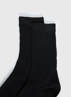 Sama Slouch Sock Black