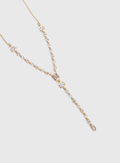 Arica Y Necklace Gold