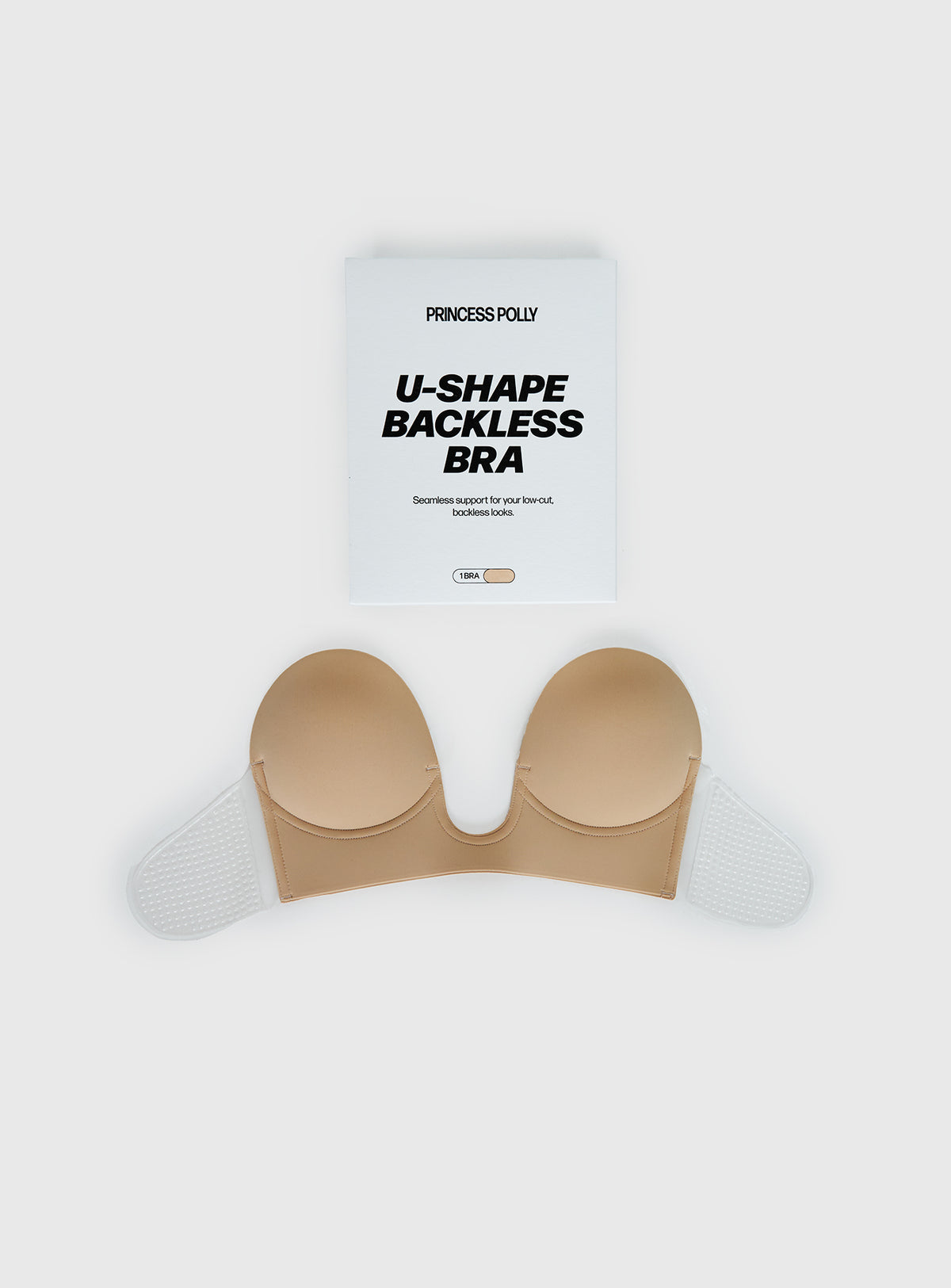 U-Shape Backless Bra Beige