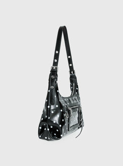 Fabray Cargo Bag Black Polka Dot