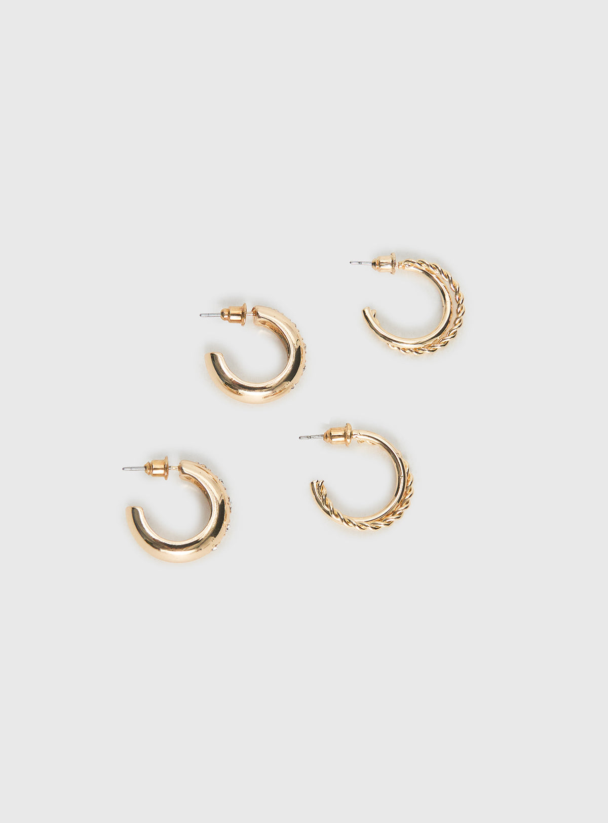 Eventually Earring Set Gold