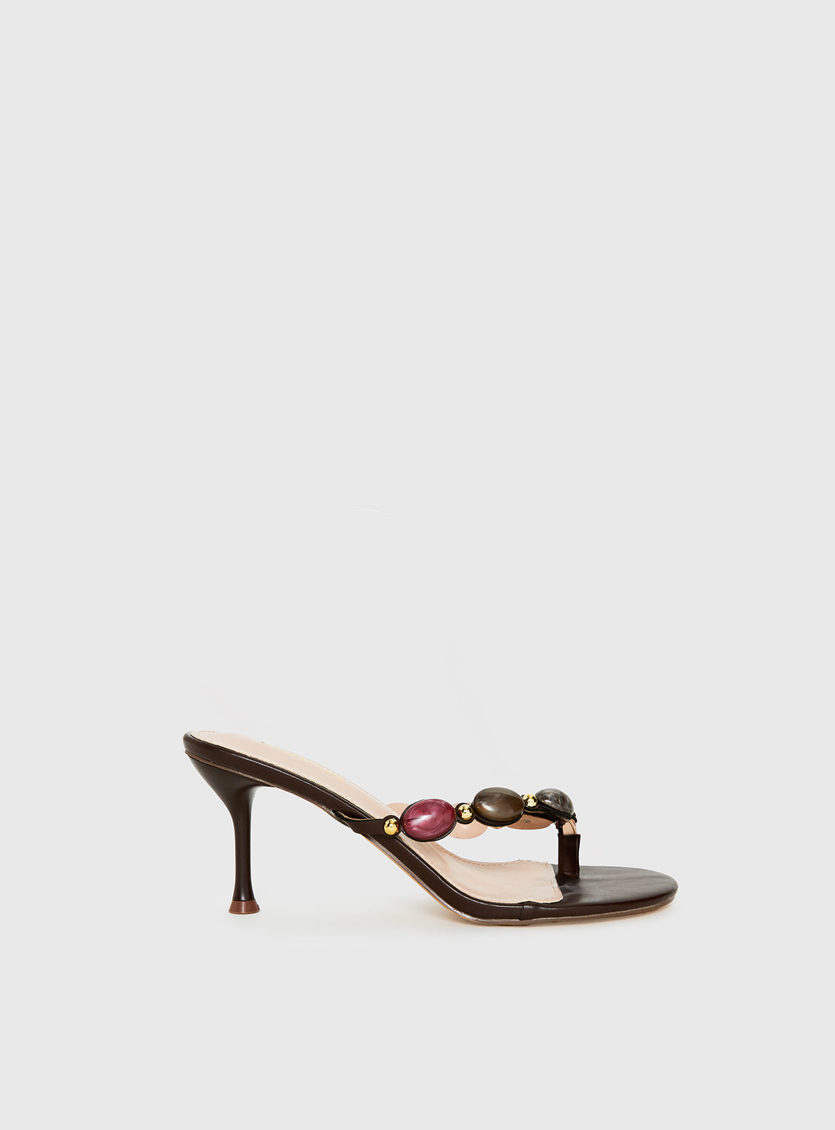 Nina Bead Heels Chocolate