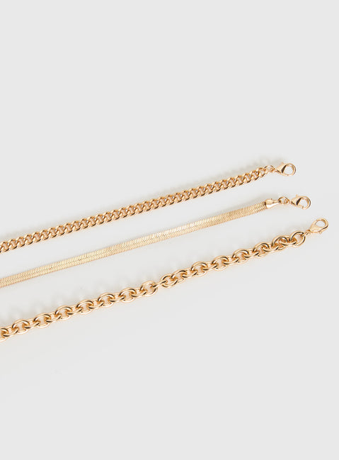 Count My Blessings Bracelet Pack Gold