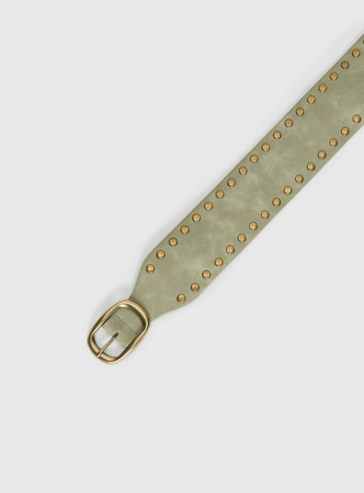 Spheres Stud Belt Sage / Gold