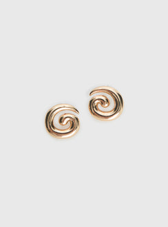 Sold On You Spiral Earrings Gold