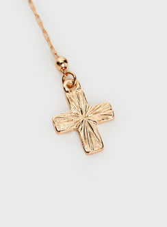 Leonidas Lariat Necklace Gold