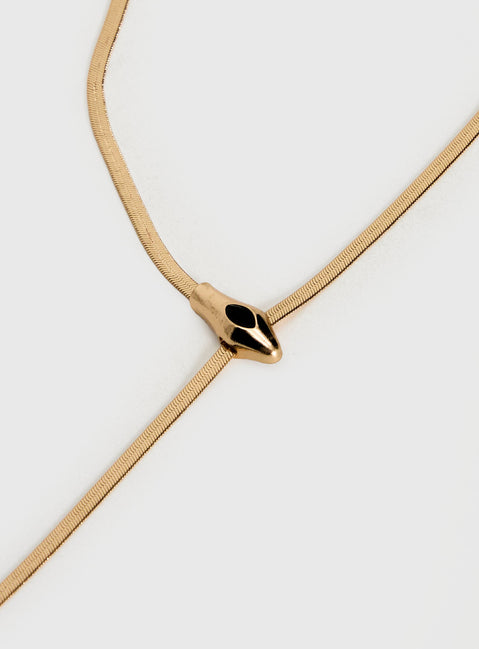 Emilea Y Necklace Gold
