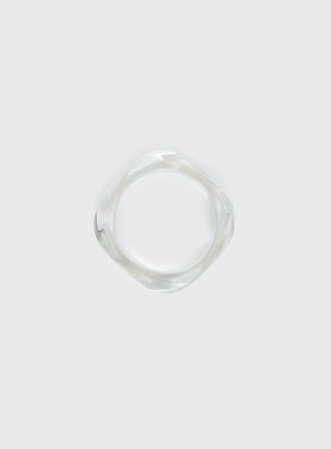 Whirl Resin Cuff Clear