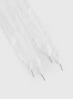 Masonne Lace Shoelaces White