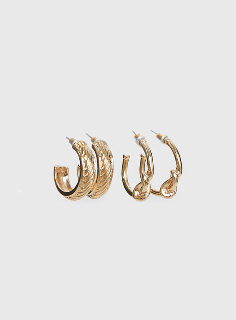 Moonshine Earring Set Gold