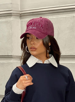Normal Girl Hat Washed Red