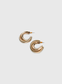 Aster Layered Hoops Gold