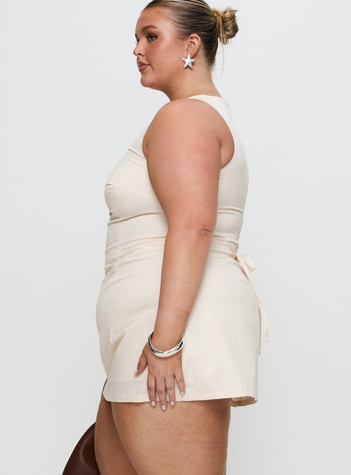 Yumiko Romper Cream Curve