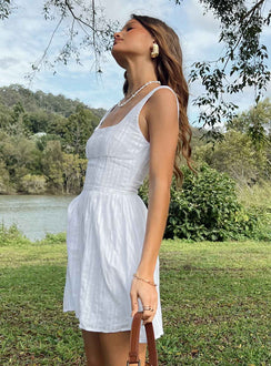 product Princess Polly Square Neck  Lorinda Mini Dress White Low Impact