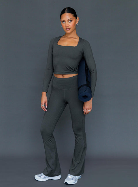 Grey yoga pants