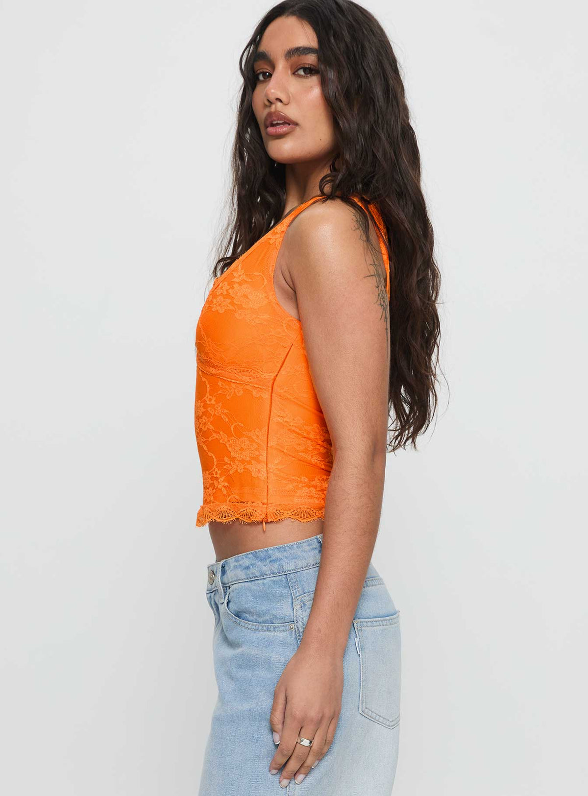 Far Away Top Orange