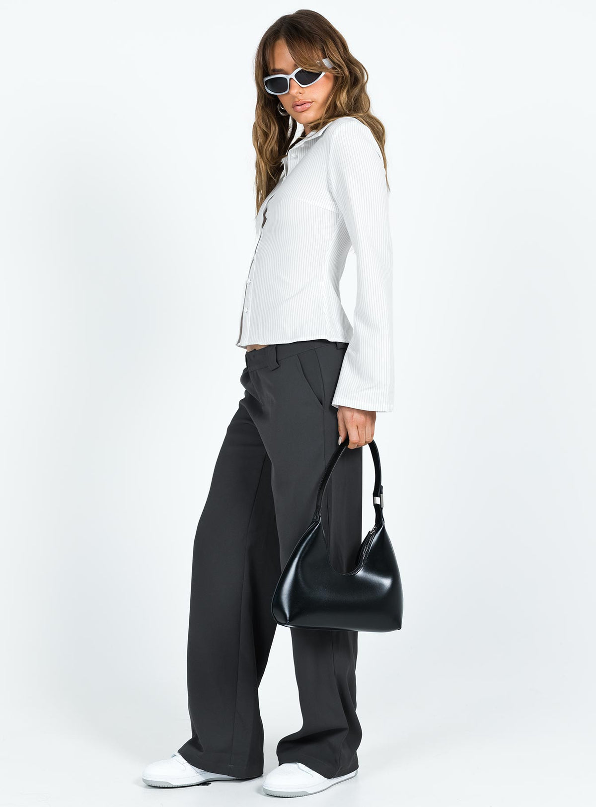 product Princess Polly High Waisted Pants  Hillers Pants Slate