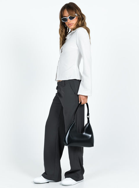 product Princess Polly High Waisted Pants  Hillers Pants Slate