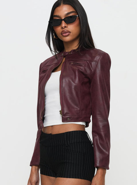 Anfield Jacket Burgundy