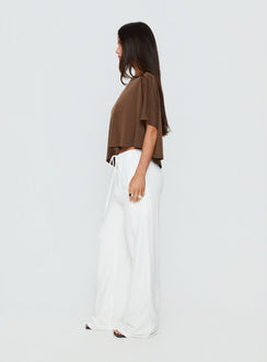 Parklea Linen Blend Pants White