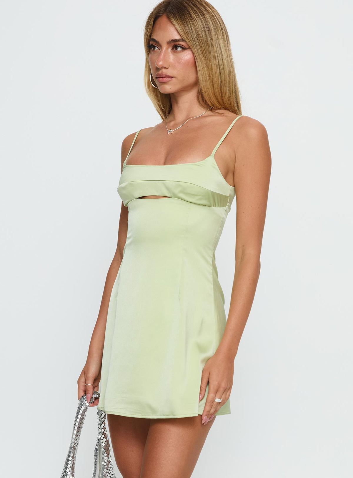 Powell Mini Dress Sage Green