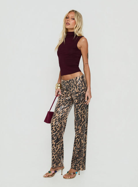 Heartbreaker Sequin Pants Leopard