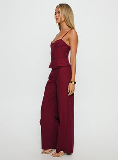 Kierstyn Corset Set Currant