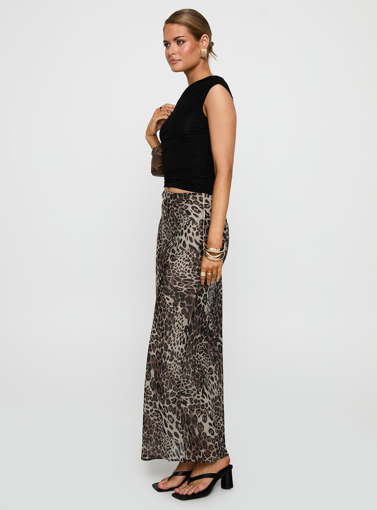 Manda Maxi Skirt Leopard Maxi Skirts Skirts 