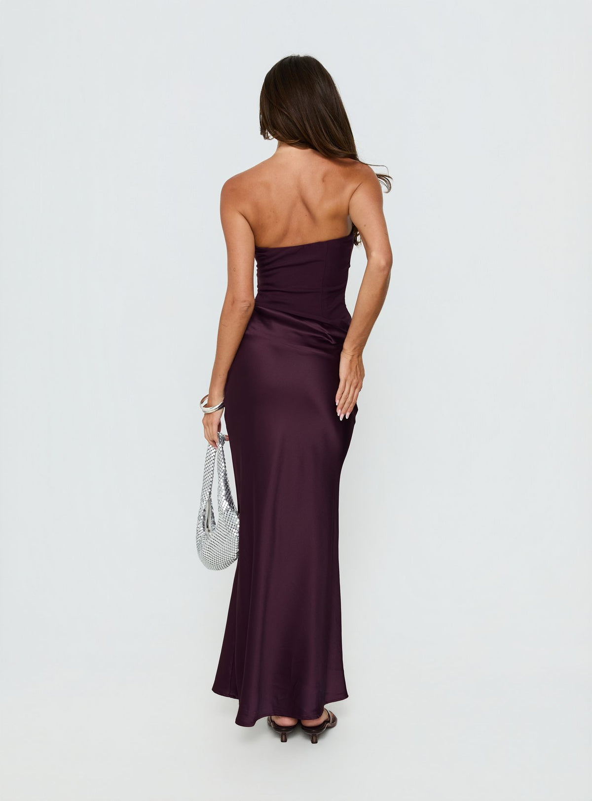 Lulita Strapless Maxi Dress Plum Petite