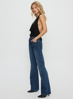 Wide World Mid Rise Bootleg Jeans Mid Blue Mid Rise Jeans Jeans 