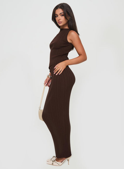 Matching set Ribbed material, high neckline, asymmetric hem, elasticated waist Good stretch, unlined