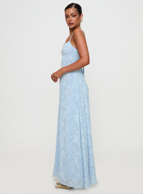 South Of France Maxi Dress Blue Petite