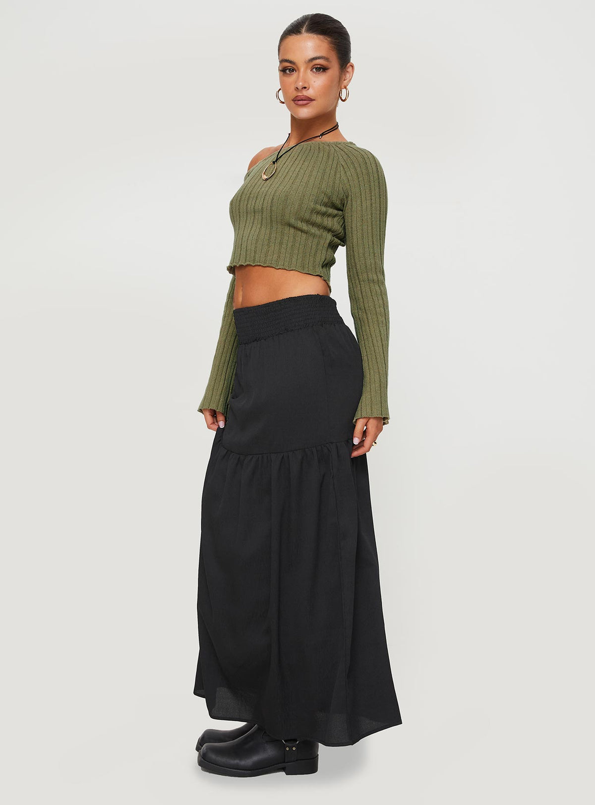 product Dion Maxi Skirt Black Princess Polly  Maxi 