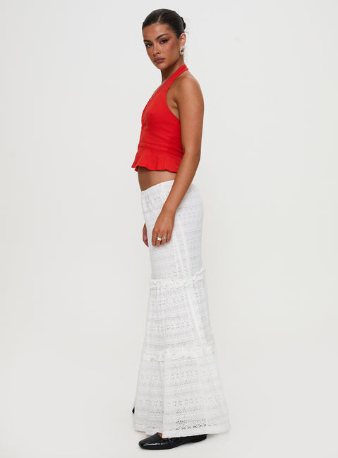 Buttacupe Lace Maxi Skirt White Maxi Skirts Skirts 
