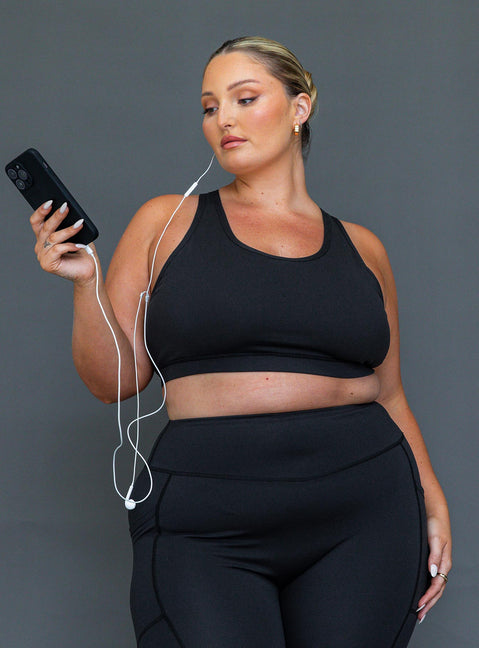 Black crop top