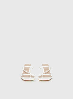 The Becka Heels White