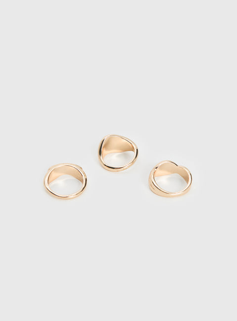 Loveliness Ring Pack Gold