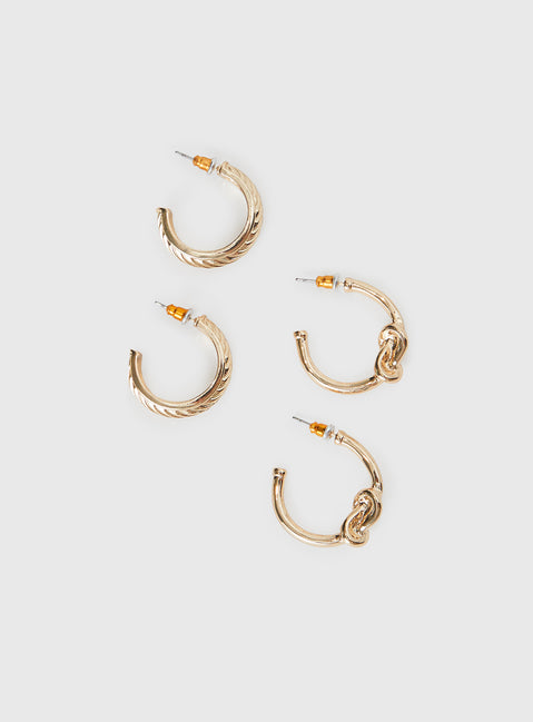 Moonshine Earring Set Gold