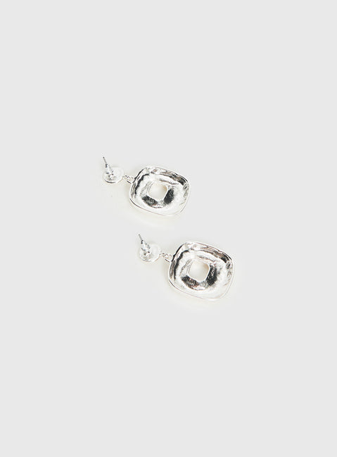 Naples Statement Earrings Silver