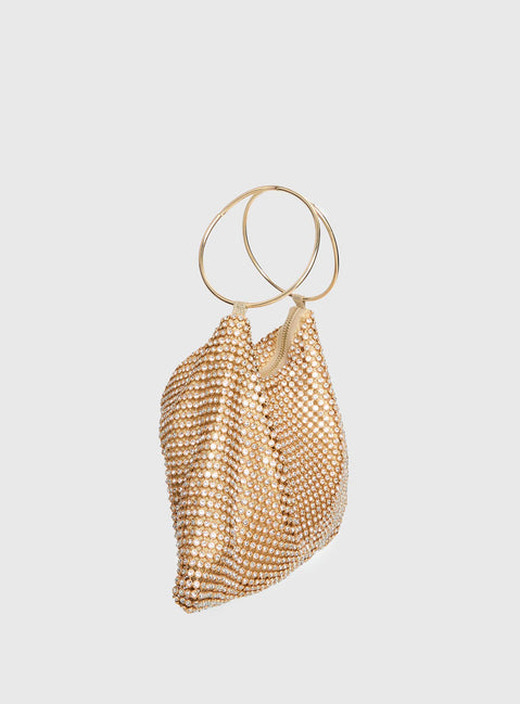 Lavish Living Sequin Bag Gold