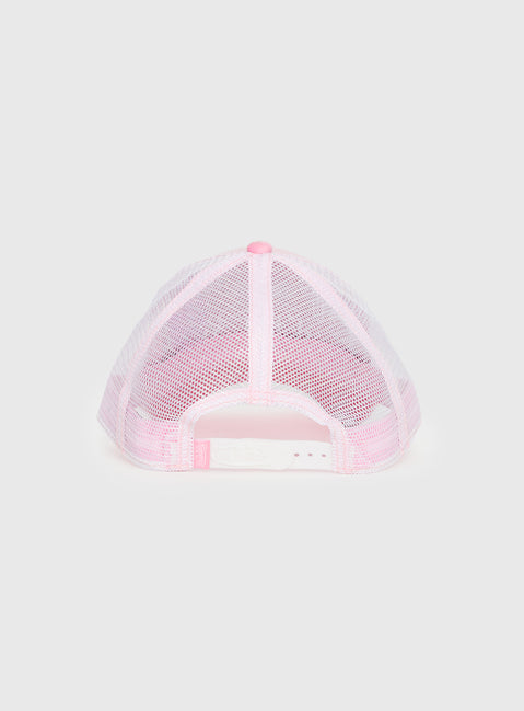 Von Dutch Velvet Trucker Hat Pink
