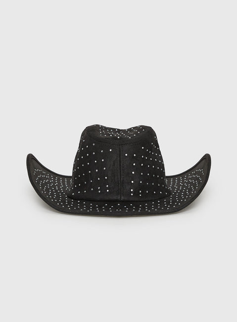 Tennessee Diamante Cowboy Hat Black
